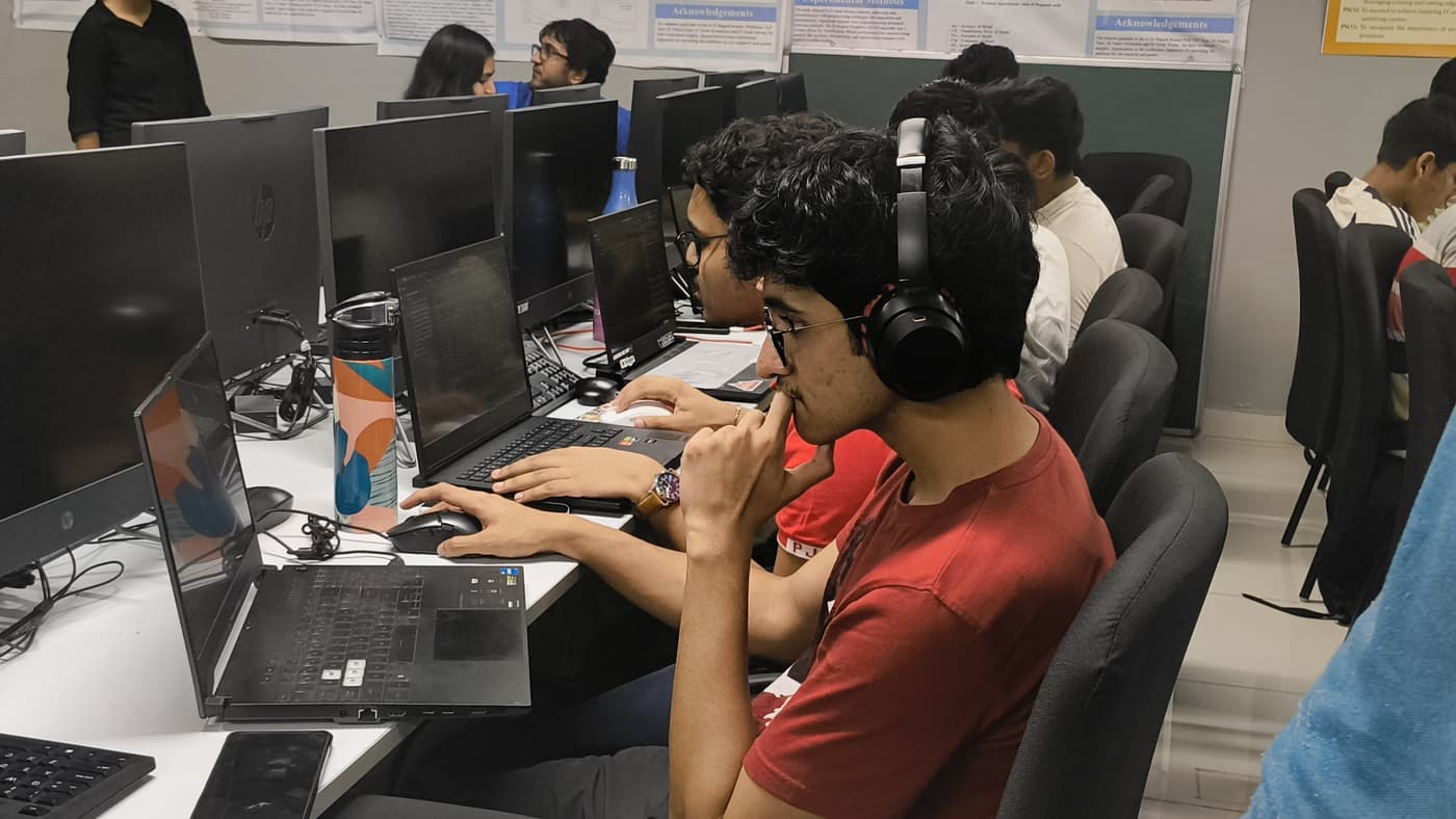 Students collaborating